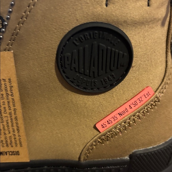 NEW IN BOX Palladium Shoes boots Women’s Revolt Hi Tops size 9.5 usa 1947 Olive - Picture 6 of 8